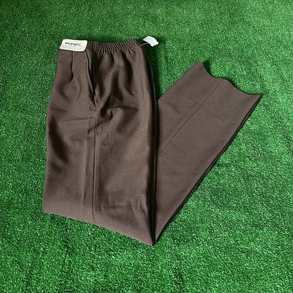 Wrangler Women's Vintage 80s High Rise USA Deadstock Polyester Pants Size 10 NEW